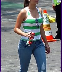 Tight ass jeans girls shot in public