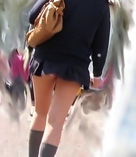 Panty up skirts asian schoolgirl. What can be hotter?