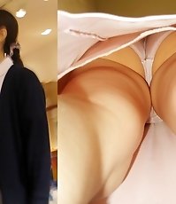 Arousing hot panty upskirt views