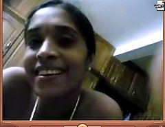 Indian housewife giving blowjob